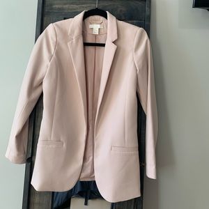 H&M blush pink blazer